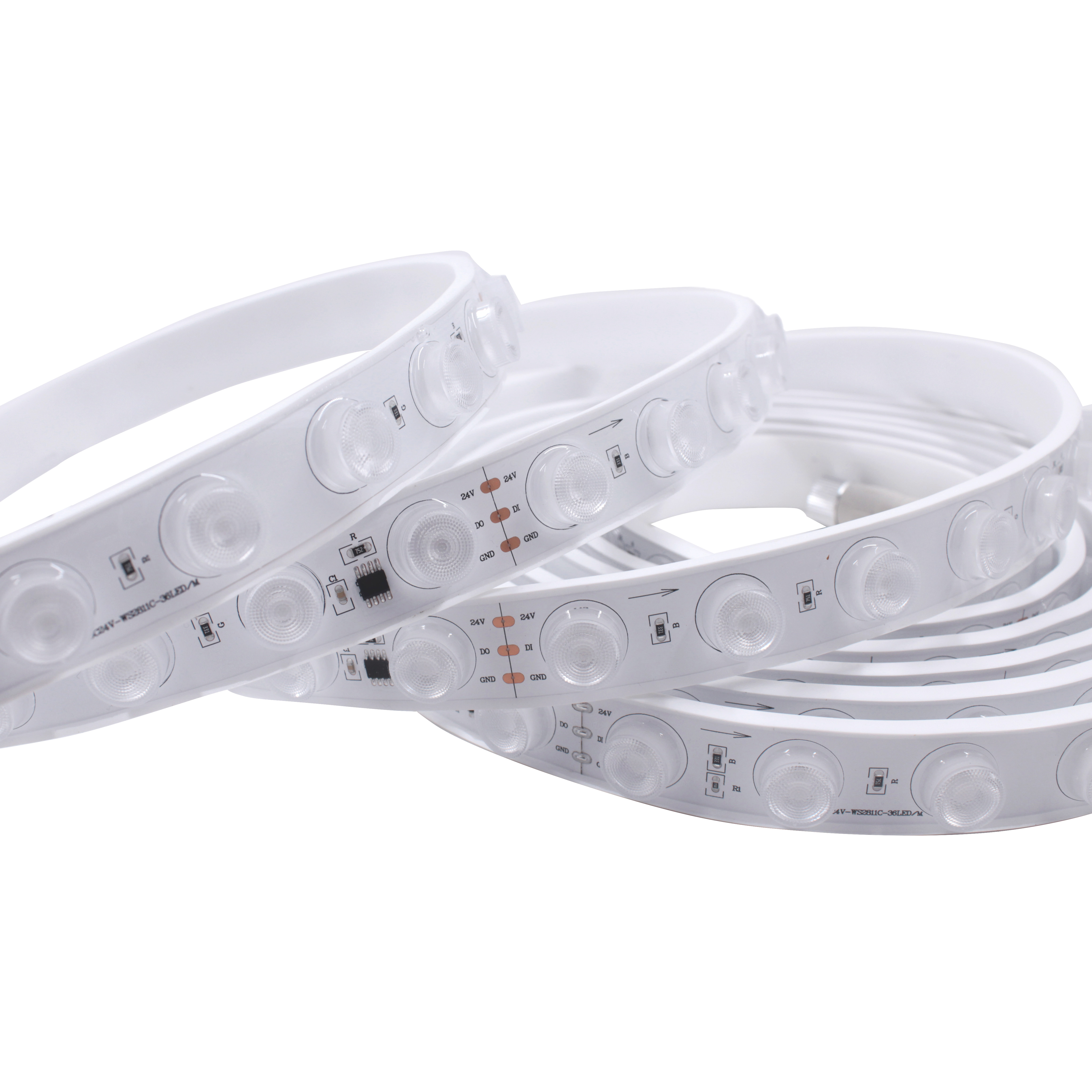 WS2811 Addressable Flexible LED Wall Wash Light Strip IP66 Waterproof DC24V